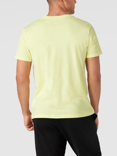 Tommy Hilfiger T-Shirt mit Label-Print Neon Gelb 5