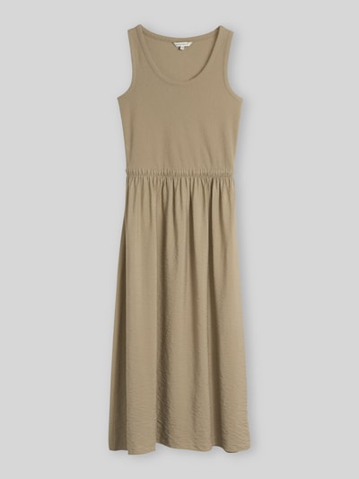 Tom Tailor Leicht ausgestelltes Freizeitkleid aus Viskose-Mix Khaki 2