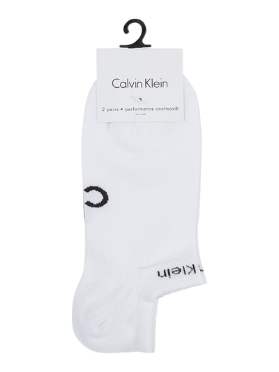 CK Calvin Klein Sneakersocken im 2er-Pack Weiss 2