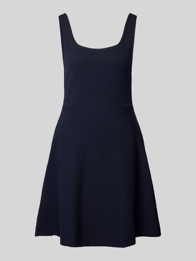 Produktfoto, dunkelblaues Freizeitkleid mit Viskose-Anteil Modell 'NALEIDA' von HUGO, strukturierte Oberfläche, Damen Freizeitkleid