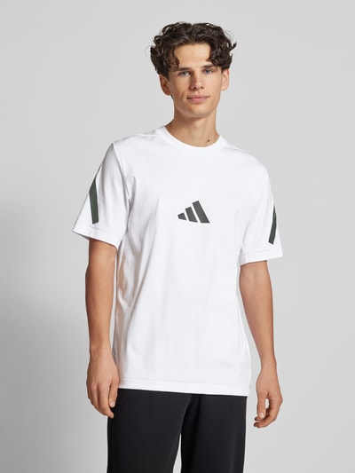 ADIDAS SPORTSWEAR T-Shirt mit Label-Print Weiss 4