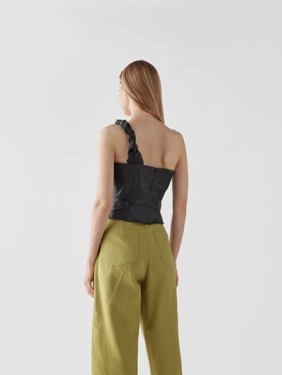 The Mannei Top mit One-Shoulder-Träger Mittelbraun 5