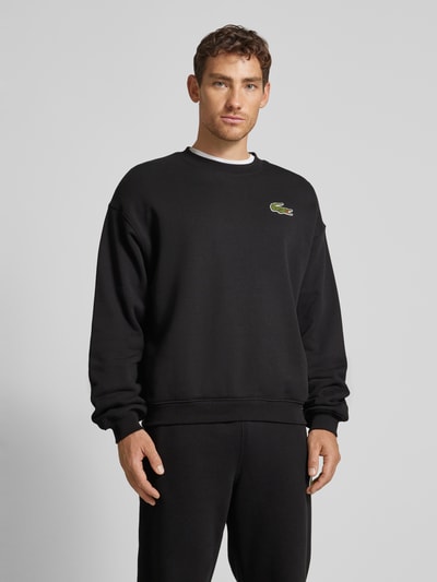 Lacoste Sweatshirt mit Logo-Patch Black 4