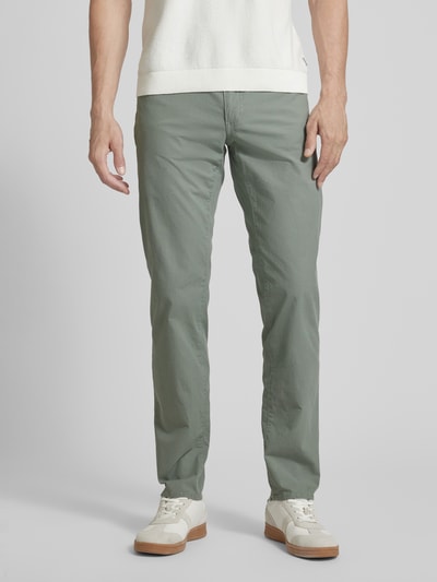 Brax Regular fit broek in 5-pocketmodel, model 'CADIZ' Lichtgroen - 4