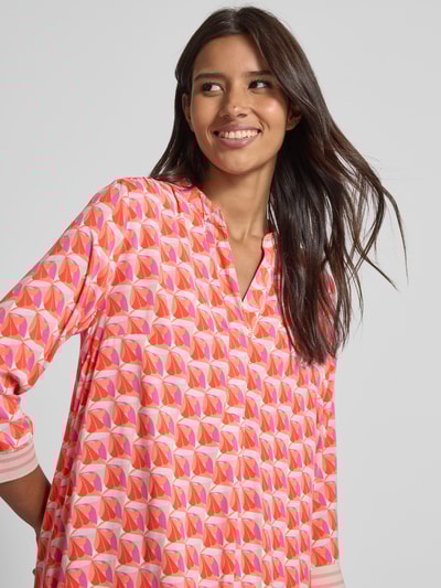 Betty Barclay Sukienka midi z kołnierzem z lamówką Czerwony 3