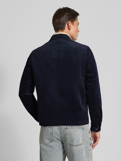 Les Deux Regular fit overhemdjack van corduroy en tweewegsritssluiting Marineblauw - 5