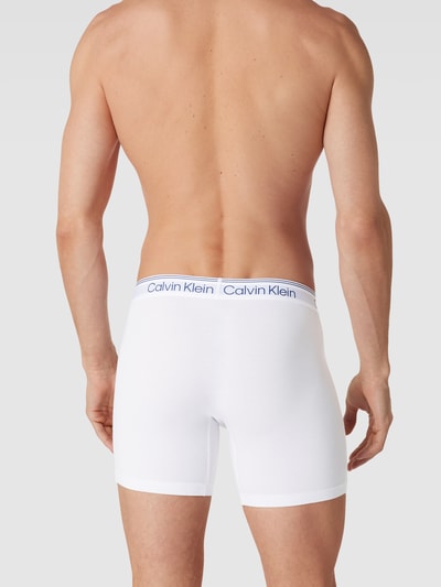 Calvin Klein Underwear Obcisłe bokserki z detalem z logo Biały 4