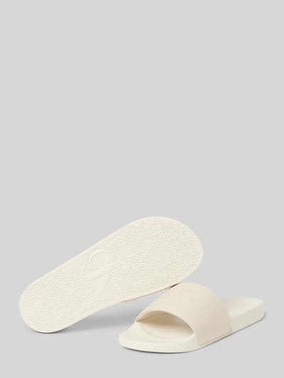 Calvin Klein Jeans Slides mit Label-Print Sand 4