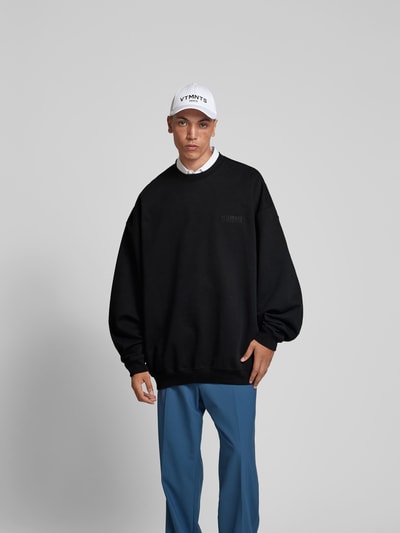 VETEMENTS Sweatshirt mit gerippten Abschlüssen Black 4