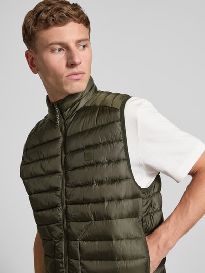 Jack & Jones Gewatteerde bodywarmer met ritszakken Olijfgroen - 3