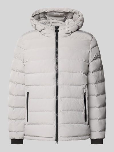 Geox Gewatteerd jack met capuchon, model 'SPHERICA' Zilver - 2