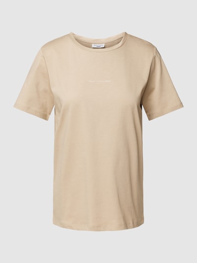 Marc O'Polo Denim T-Shirt in unifarbenem Design Beige 2
