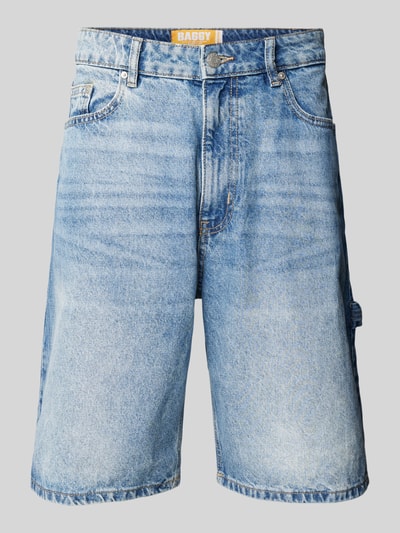 REVIEW Baggy fit korte jeans in 5-pocketmodel Blauw - 2