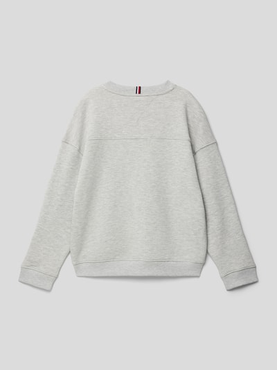 Tommy Hilfiger Teens Sweatshirt mit Label-Details Modell 'VARSITY' Mittelgrau Melange 3