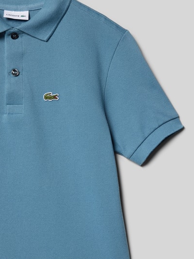 Lacoste Regular Fit Poloshirt mit Label-Detail Rauchblau 2