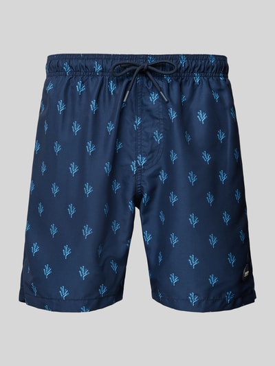 Shiwi Regular Fit Badehose mit Label-Patch Modell 'Mike' Dunkelblau 1