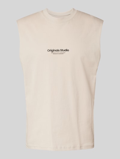 Jack & Jones Tanktop mit Label-Print Modell 'VESTERBRO' Offwhite 1