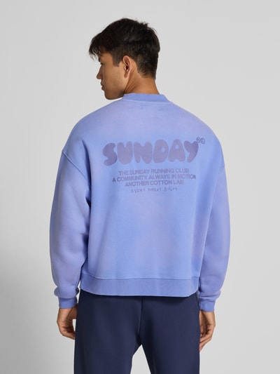ANOTHER COTTON LAB Relaxed Fit Sweatshirt aus Baumwoll-Mix Modell 'Sunday' Flieder 5