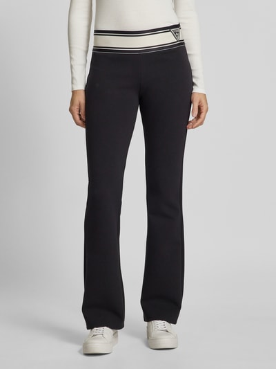 Guess Activewear Regular fit sweatpants met elastische band, model 'ANN' Zwart - 4