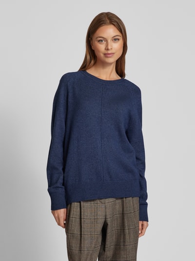 Christian Berg Woman Strickpullover mit Raglanärmeln Dunkelblau 4