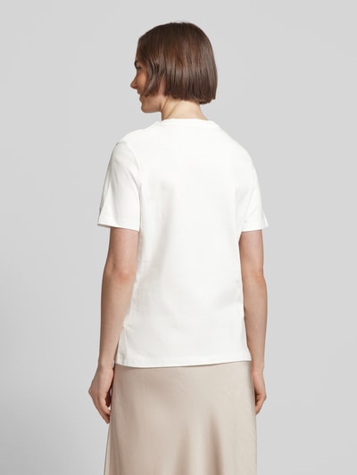 Tommy Hilfiger T-shirt met knoopsluiting Ecru - 5