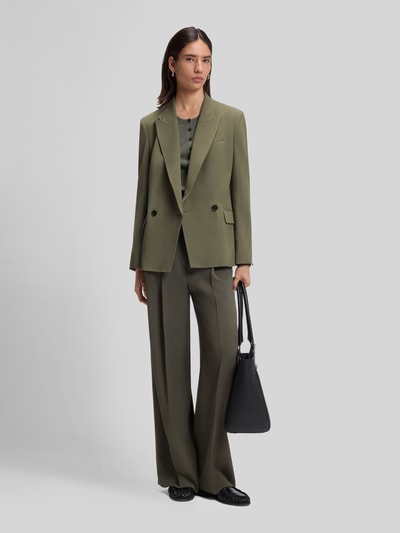BOSS Regular fit korte blazer van viscosemix model 'JALETO12' Olijfgroen - 1