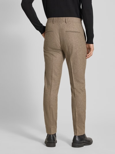 Tiger Of Sweden Anzughose mit Bügelfalten Modell 'Tenuta' Beige 5