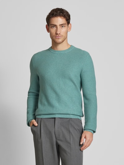 MCNEAL Strickpullover mit Strukturmuster Aqua Melange 4