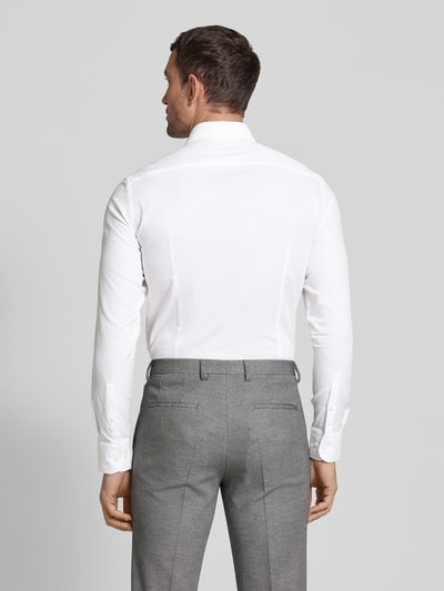 BOSS Slim Fit Business-Hemd mit Haifischkragen Modell 'Hank' Weiss 5