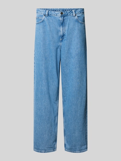 Produktfoto, Jeans mit Eingrifftaschen Modell 'JOYBIRD' von American Vintage, Relaxed-Fit in Blau, Knopf- und Reißverschluss, Herren, Größe 32/32, Bundweite 40 cm, Innenbeinlänge 74 cm, glatte Struktur