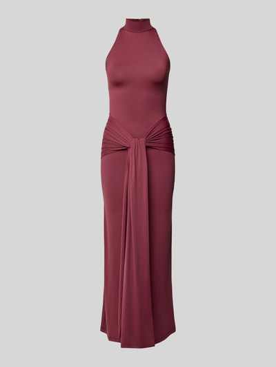 Bardot Slim Fit Abendkleid mit Rollkragen Modell 'Isadora' Bordeaux 2