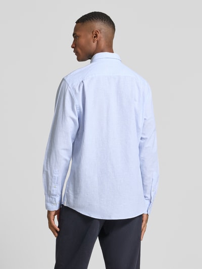 Christian Berg Men Regular fit vrijetijdsoverhemd met button-downkraag Bleu - 5