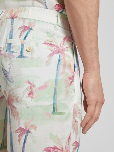 Scotch & Soda Bermudas aus Lyocell-Leinen-Mix Modell 'Twilt' Weiss 3