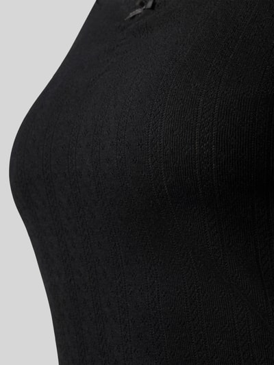 Jake*s Casual Langarmshirt aus Baumwoll-Mix Black 2