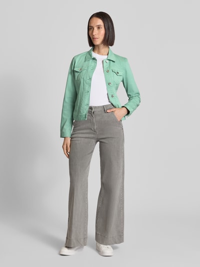 Tom Tailor Regular Fit Jeansjacke aus Baumwoll-Mix Mint 1