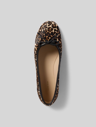 Anine Bing Flats mit Allover-Animal-Print Mittelbraun 4