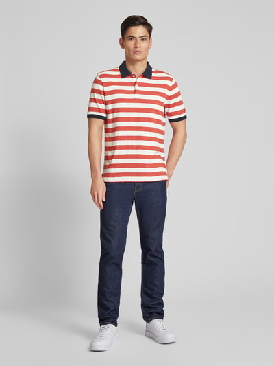 Fynch-Hatton Poloshirt met streepmotief, regular fit Offwhite gemêleerd - 1