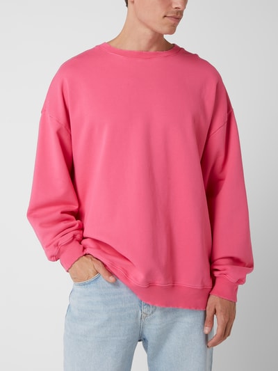 Progetto7 Oversized Sweatshirt aus Baumwolle  Pink 4