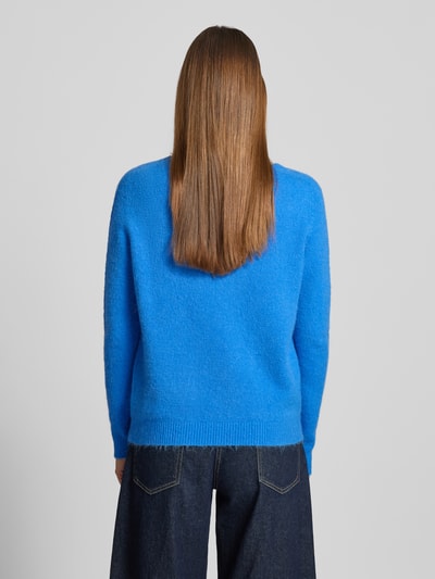 Rich & Royal Gebreide pullover met ribboorden Oceaanblauw - 5