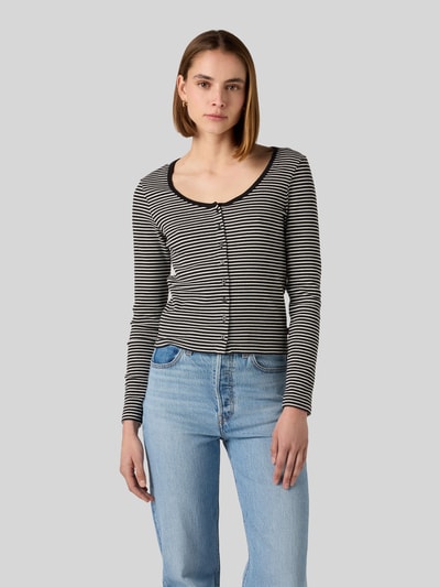 Levi's® Relaxed Fit Langarmshirt aus Baumwoll-Mix Mittelgrau 1