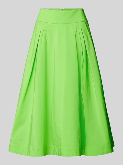 Essentiel Midirok met stolpplooien Appeltjesgroen - 2