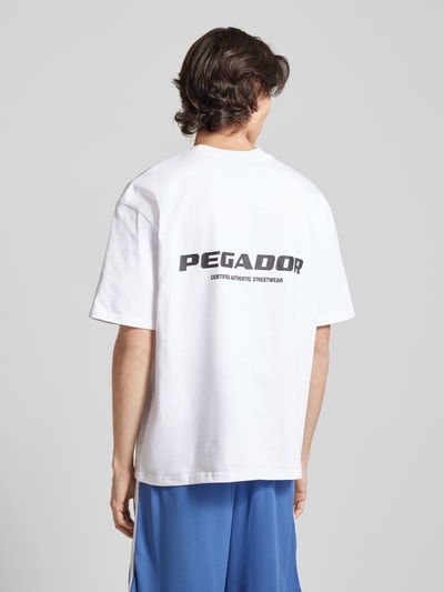 Pegador Oversized T-shirt met labelprint, model 'COLNE' Wit - 5