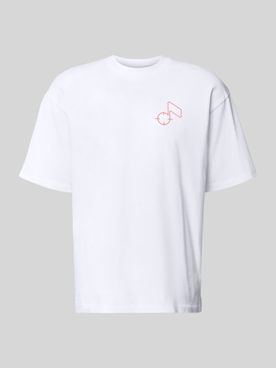Edwin T-shirt z bawełny Model 'CHARMER' Biały 2