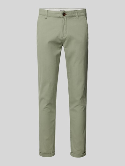 Jack & Jones Slim Fit Chino mit Eingrifftaschen Modell 'MARCO' Mint 1