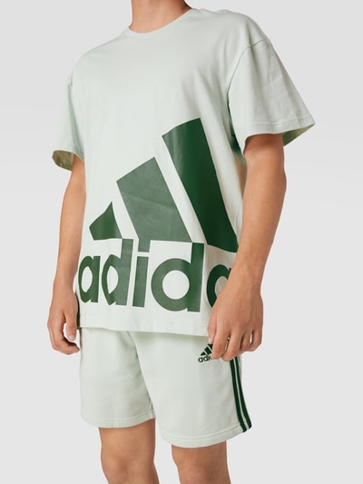 ADIDAS SPORTSWEAR Loose Fit T-Shirt mit Label-Print Mint 3