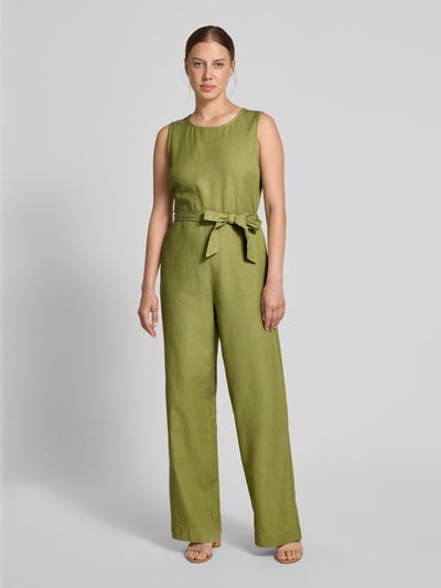 VILA Jumpsuit aus Viskose-Baumwoll-Mix mit Leinen-Anteil Schilf 4