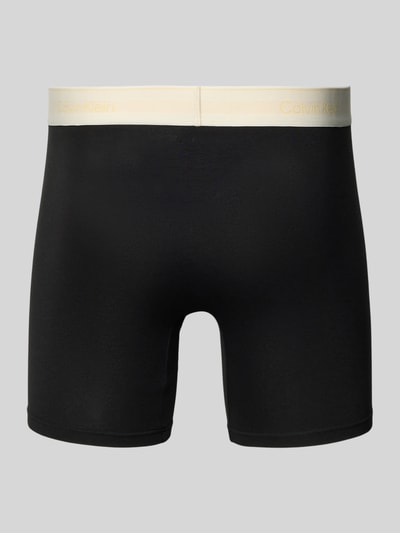 Produktfoto, Trunks im 5er-Pack mit elastischem Logo-Bund von Calvin Klein Underwear, mieszanka bawełny z dodatkiem streczu, dopasowany krój, elastyczny pasek z logo, czarny kolor, delikatna tekstura.