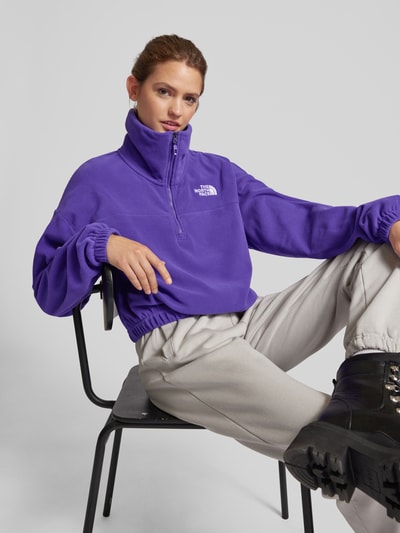 The North Face Cropped Sweatshirt mit Stehkragen Modell "Glacier" Lila 3