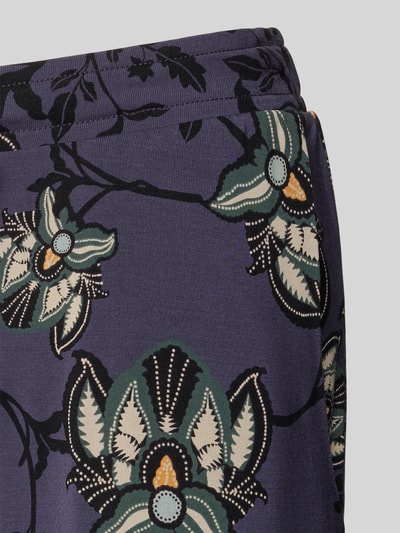 Schiesser Relaxed Fit Pyjama-Hose mit floralem Allover-Print Modell 'Relax' Aubergine 2