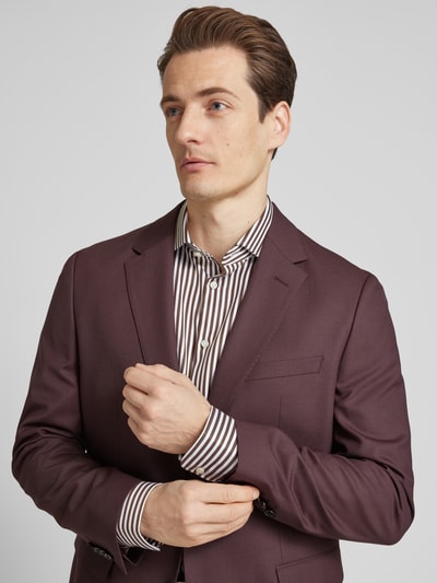 Jake*s Slim Fit Businesshemd in Premiumqualität mit extra langem Arm Mittelbraun 3